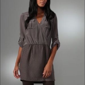 NWT Rebecca Taylor Femme Military Shirt Dress Sz 2